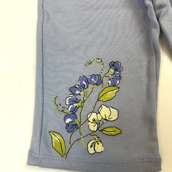 NWT Gymboree Girl " Bonjour Provence " Floral Knit Capri & Multi Stripe Tank 3 - Picture 3 of 6